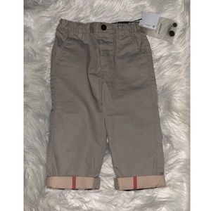 Burberry 'Ricky' Check Lined Roll Cuff Pants